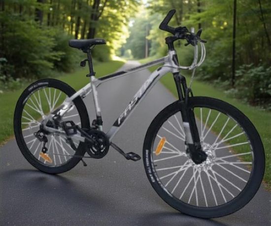 صورة دراجة رصاصي هيكل المنيوم مقاس 26